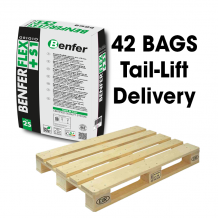 Benfer BenferFlex +S1 High Yield Standard Set Flexible Adhesive 25kg Grey (Full 42 Bag Pallet)